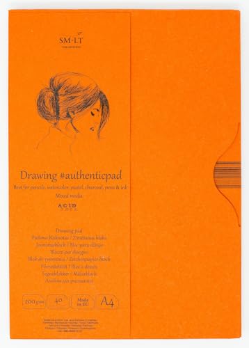 SMLT MIXA-40 Authentic line A4 Skizzenblock authenticpad, 200 gsm Mixed media Papier, 40 Blatt SMLT MIXA-40 Authentic line A4 Skizzenblock authenticpad, 200 gsm Mixed media Papier, 40 Blatt von SM.LT