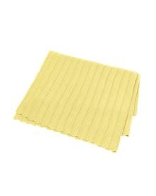 SMALLSTUFF - Fishbone Babydecke - Soft Yellow von SMALLSTUFF