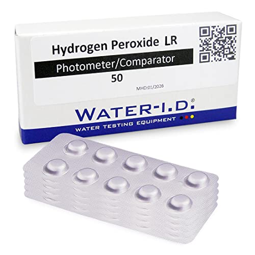 SMARDY 100 Photometer Testtabletten je 50x Hydrogen Peroxide HR und 50x Acidifying PT für elektronische Wassertester von SMARDY