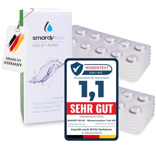 smardy 120 Rapid Testtabletten DPD1 (Freies Chlor) Ersatztabletten für Schütteltester von SMARDY