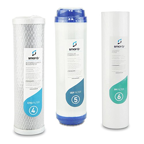 smardy 3x Wasserfilter Ersatzfilterset Nr. 4 | 5 | 6 für Wasserfilteranlage smardy UF 2000 von SMARDY
