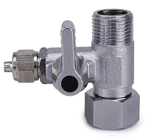 smardy Absperrhahn Absperrventil Adapter T-Stück 3/8x3/8x1/4" zum Anschluss von 2 Geräten von SMARDY