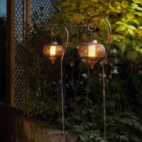 [GEBRAUCHT] B-Ware Smart Garden Solarlampe Gartenleuchte Erdspießleuchte Osman Bronze 2er Set Lampe von SMART GARDEN