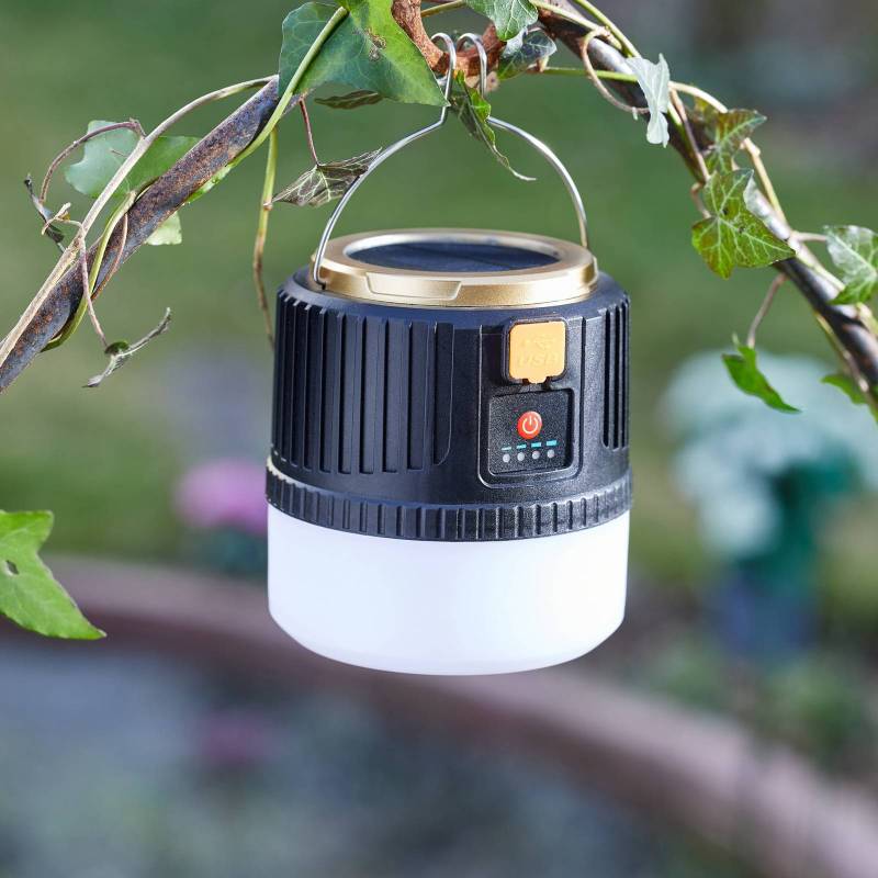 LED-Solarlampe Multi 300L universell Fernbedienung USB IP44 von SMART GARDEN