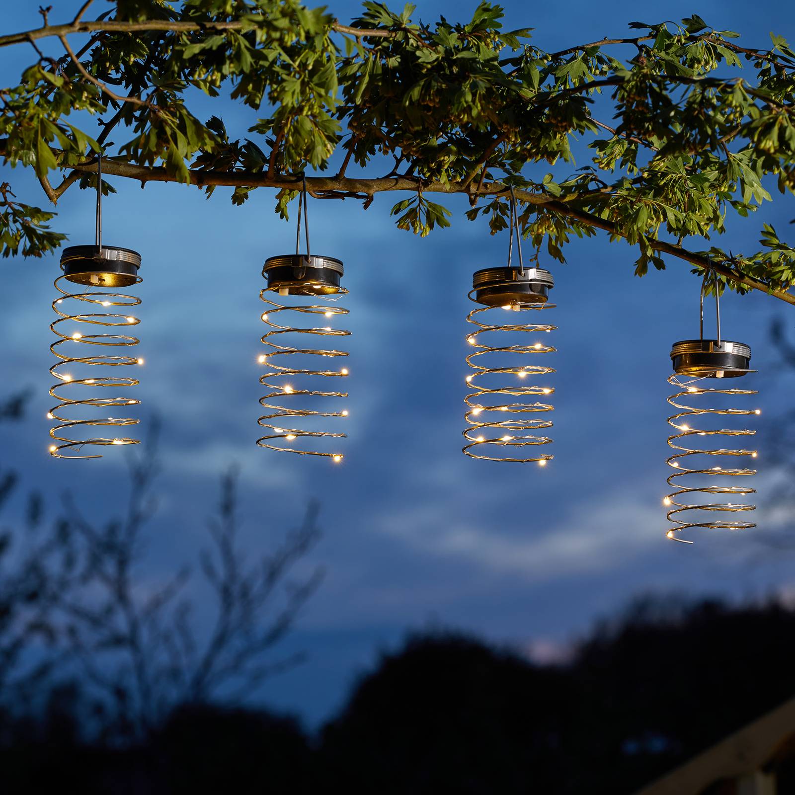 LED-Solarleuchte Spring SpiraLight im 6er Pack von SMART GARDEN
