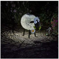 Smart Garden - Solar-Silhouette Schaf Dolly aus Metall, weiß-schwarz, 21,5 x 26,5 x 15 cm von SMART GARDEN