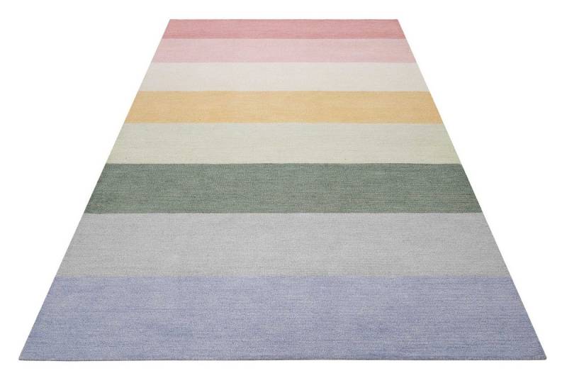 SMART KIDS Kinderteppich Lio, rechteckig, Höhe: 1,2 mm, handgetuftet aus Naturfasern, bunte pastellige Streifen, Kinderzimmer SMART KIDS Kinderteppich Lio, rechteckig, Höhe: 1,2 mm, handgetuftet aus Naturfasern, bunte pastellige Streifen, Kinderzimmer von SMART KIDS