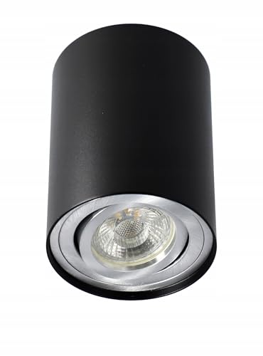 LED Deckenspot Aufbaustrahler, schwarz Farbe, Aufbauspot schwenkbar Deckenstrahler 230V, Deckenleuchte mit GU10 Fassung Deckenlampe Aufputz Spots aus Aluminium, Aufbauleuchte Rund LED Deckenspot Aufbaustrahler, schwarz Farbe, Aufbauspot schwenkbar Deckenstrahler 230V, Deckenleuchte mit GU10 Fassung Deckenlampe Aufputz Spots aus Aluminium, Aufbauleuchte Rund von SMART LED