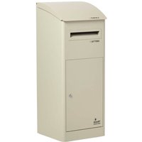 Homescapes - smart parcel box™ Paketbriefkasten Paketkasten Standbriefkasten Paketbox mit Schrägach, Entnahme vorne, xl Größe, Beige Homescapes - smart parcel box™ Paketbriefkasten Paketkasten Standbriefkasten Paketbox mit Schrägach, Entnahme vorne, xl Größe, Beige von HOMESCAPES
