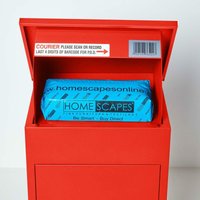 Smart Parcel Box - Wand-Paketkasten Paketbox Paketbriefkasten Postkaten, Entnahme vorne, Rot - Rot von SMART PARCEL BOX