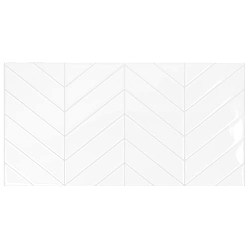 SMART TILES Peel and Stick Aufkleber für Fliesen - 5 Blätter 57,30cm x 29,41cm - 3D Flisenkleibenfolien, Selbstklebende Abziehbare und Klebbare Rückwandfliesen für Küche, Bad, Wand Dekoration von SMART TILES