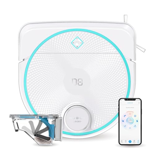 SMARTBOT Staubsaugerroboter und Bodenwischer – 4-in-1 Staubsauger – Bodenwischer – Fegen – Wischtuch 1.300 Mal/min – Bodenwischroboter 3 Jahre Garantie HOBOT LEGEE-D8 Eco Compactor von SMARTBOT
