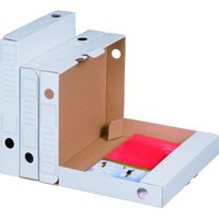 90 x sbp-archiv-ablagebox 50, 250x45x317mm, wiederverschließbar, weiß von SMARTBOX PRO