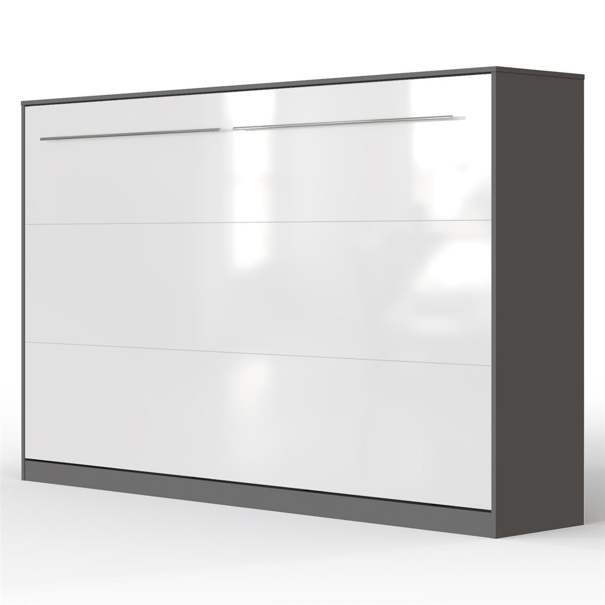 SMARTBett Schrankbett Standard 90x200 120x200 140x200 160x200, 41 FARBKOMBINATIONEN horizontal/quer oder vertikal/hochkant klappbar von SMARTBett