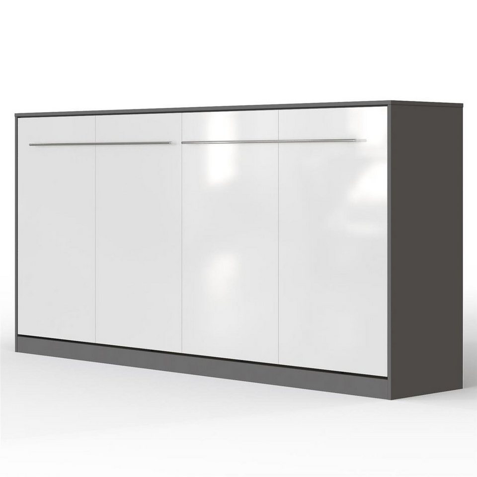 SMARTBett Schrankbett Standard 90x200 120x200 140x200 160x200, 41 FARBKOMBINATIONEN horizontal/quer oder vertikal/hochkant klappbar von SMARTBett