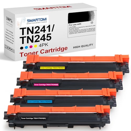 TN241 TN245 Tonerkartusche Kompatibel für Brother TN241 TN245 TN242 TN246 für DCP-9020CDW HL-3142CW DCP-9015CDW HL-3152CDW MFC-9340CDW HL-3170CDW MFC-9330CDW MFC-9130CW von SMARTOMI
