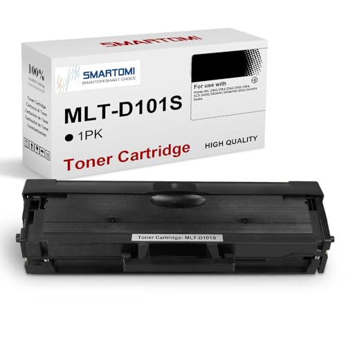 SMARTOMI D101S Kompatible Tonerkartusche als Ersatz für Samsung MLT-D101S für ML-2160 ML-2165 ML-2165W ML-2168 SCX-3405W SCX-3405F SCX-3405 SCX-3405FW SCX-3400 SF760 SF760P (Schwarz) von SMARTOMI