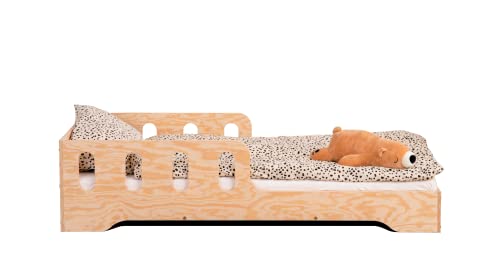 smartwood TILA 6 Kinderbett 90x180 mit Lattenrost und Rausfallschutz - Neuheit - Holz Kinderbett für Jungen & Mädchen - vielseitiges Montessori Bett mit Rausfallschutz und Lattenrost 180x90 cm. von smartwood