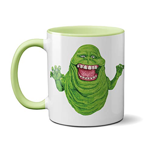 Ghostbusters Slimer Inspired Halloween Neuheit Keramik Teetasse Kaffeetasse Tasse von SMARTYPANTS