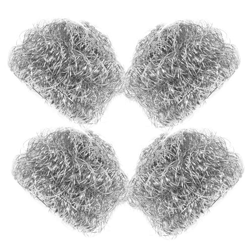 SMASOLO 4 Stück Schwämme Spiralschruppbälle für Gründliche Küchenreinigung Strapazierfähige Topfreiniger für Geschirr Töpfe und Pfannen Silber SMASOLO 4 Stück Schwämme Spiralschruppbälle für Gründliche Küchenreinigung Strapazierfähige Topfreiniger für Geschirr Töpfe und Pfannen Silber von SMASOLO