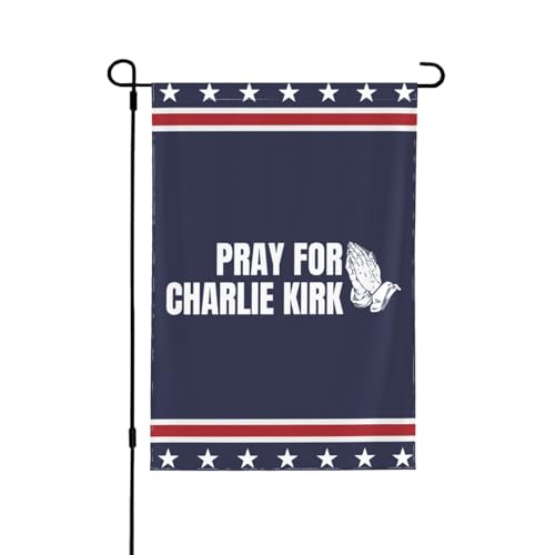 28 x 40 Beten Sie für Charlie Kirk Garten Flagge Banner für Yard Decor Kein Fahnenmast 28 x 40 Beten Sie für Charlie Kirk Garten Flagge Banner für Yard Decor Kein Fahnenmast von SMAZDFXX