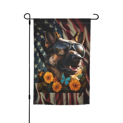 Deutscher Schäferhund Amerika Flagge Meine Liebe Hunde Garten Flagge doppelseitig 12 X 18 Zoll Deutscher Schäferhund Amerika Flagge Meine Liebe Hunde Garten Flagge doppelseitig 12 X 18 Zoll von SMAZDFXX