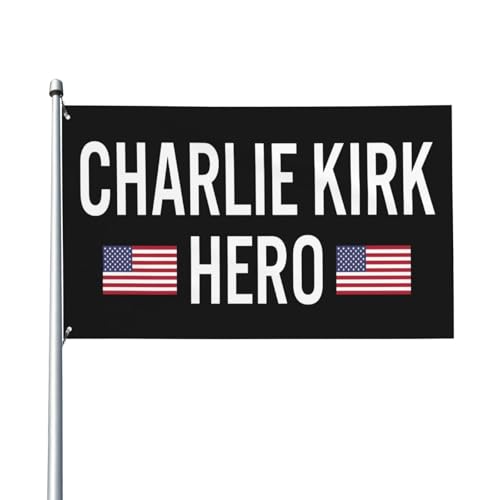 Hero Charlie Kirk-Flagge, 91 x 152 cm, Wandflagge, Dekoration für drinnen und draußen von SMAZDFXX