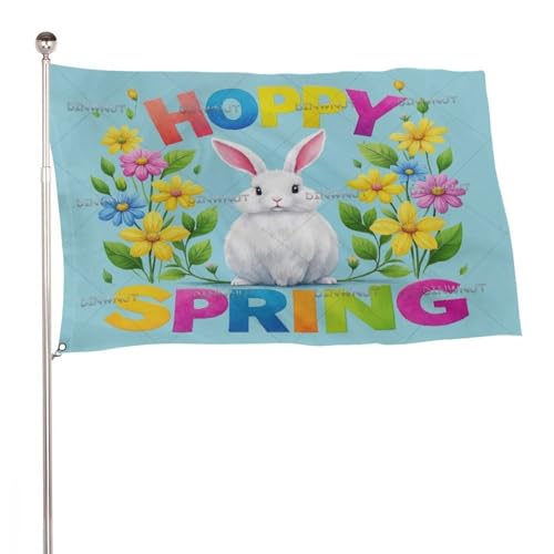 "Hoppy Spring" 3x5 Ft Durable Outdoor Decor Banner Terrasse Willkommen Flaggen Frühling Hof Flaggen "Hoppy Spring" 3x5 Ft Durable Outdoor Decor Banner Terrasse Willkommen Flaggen Frühling Hof Flaggen von SMAZDFXX