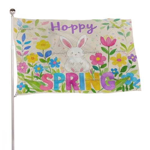 "Hoppy Spring" 5x8 Ft Durable Outdoor Decor Banner Terrasse Willkommen Flaggen Frühling Hof Flaggen "Hoppy Spring" 5x8 Ft Durable Outdoor Decor Banner Terrasse Willkommen Flaggen Frühling Hof Flaggen von SMAZDFXX