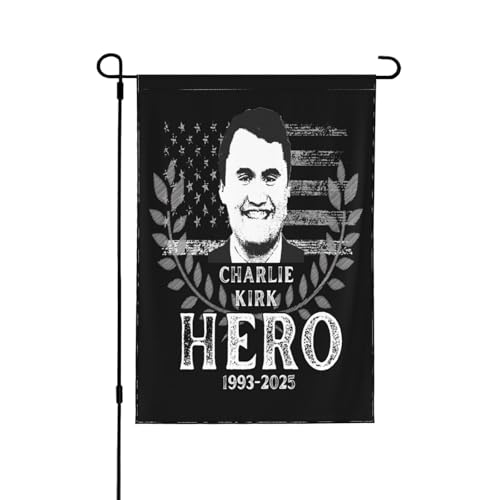 Ruhe in Frieden, Charlie Kirk-Flagge, Gedenk-Tribut an Charlie 1993 2025, Gartenflaggen, 30,5 x 45,7 cm, doppelseitiges Banner, kein Fahnenmast von SMAZDFXX