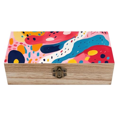 SMAZDFXX Aufbewahrungsbox aus Holz mit Klappdeckel und Frontverschluss, große Andenkenbox, einfache Schmuckschatulle in natürlichen Formen, Schreibtisch-Organizer aus Holz fürs Büro SMAZDFXX Aufbewahrungsbox aus Holz mit Klappdeckel und Frontverschluss, große Andenkenbox, einfache Schmuckschatulle in natürlichen Formen, Schreibtisch-Organizer aus Holz fürs Büro von SMAZDFXX