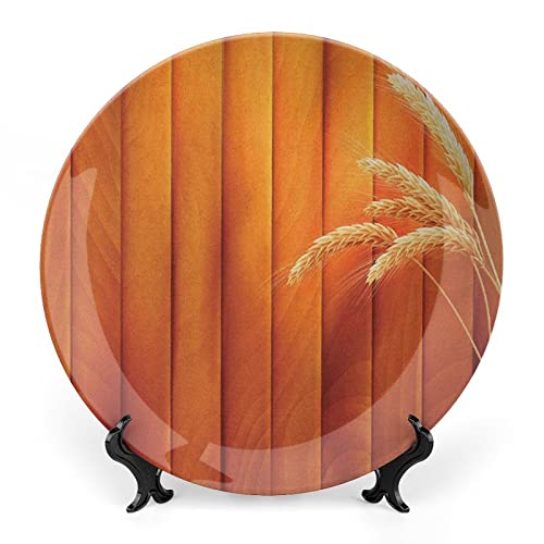 SMAZDFXX Erntegeschirrteller, Weizenfeld-Landwirtschafts-Themendruck, Ornament-Ausstellungsteller, Dekor-Accessoire für Essen, Partys, Hochzeit SMAZDFXX Erntegeschirrteller, Weizenfeld-Landwirtschafts-Themendruck, Ornament-Ausstellungsteller, Dekor-Accessoire für Essen, Partys, Hochzeit von SMAZDFXX
