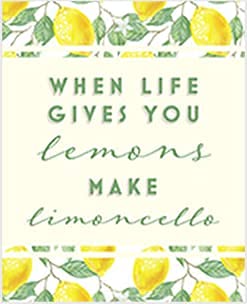 Schild „When Life Gives You Lemons Make Limoncello mit der Aufschrift „Limone, Küchenschild, Heimdekoration, Kunst, Blechschilder für die Küche, 20,3 x 30,5 cm von SMAZDFXX