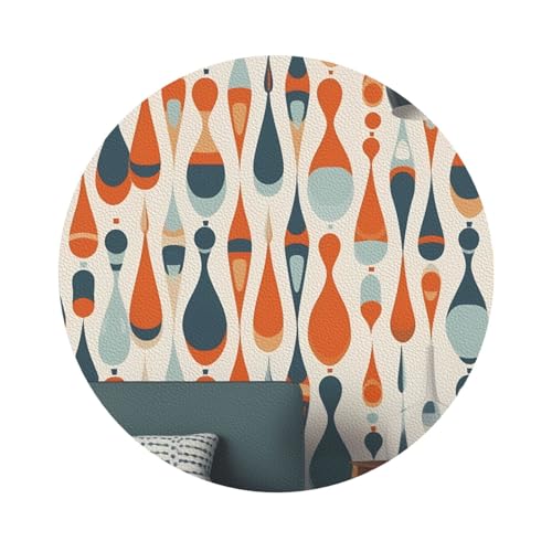 Untersetzer im Mid-Century-Modern-Retro-Stil mit Tropfenformen, 4er-Set, saugfähiger Lederuntersetzer für Getränke, hitzebeständige Tassenmatte zum Schutz des Tisches, Couchtischmatten für die Heimdek Untersetzer im Mid-Century-Modern-Retro-Stil mit Tropfenformen, 4er-Set, saugfähiger Lederuntersetzer für Getränke, hitzebeständige Tassenmatte zum Schutz des Tisches, Couchtischmatten für die Heimdek von SMAZDFXX