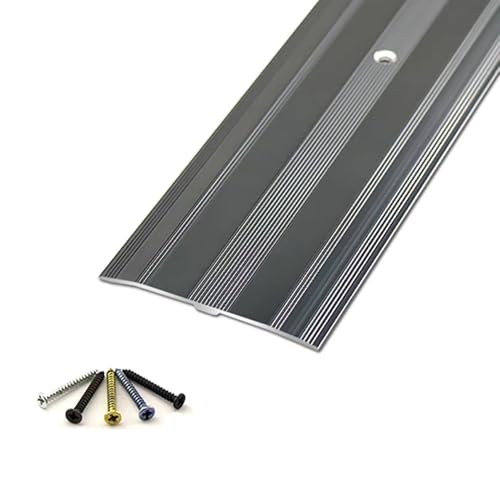 SMCMGECEUZ 0.9m Übergangsprofil Metallprofil Übergangsleiste, Höhenausgleich Türschwellen Leiste Für Übergangsleiste Zum Schrauben Ausgleichsprofil Gelocht(Iron gray) von SMCMGECEUZ
