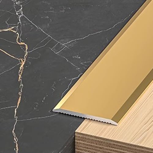 SMCMGECEUZ 0.9m Übergangsprofil Übergangsleiste Selbstklebend Alu Übergangsleiste Boden,Türschwellen Leiste Geeignet Für Alle Bodenbeläge(Frosted gold,3/4in/20mm) von SMCMGECEUZ