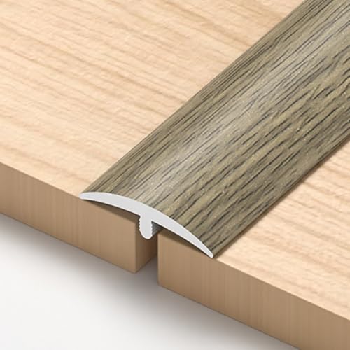 SMCMGECEUZ 100cm T Profil Übergangsprofil Selbstklebend Übergangsleiste Boden, PVC Übergangsleiste Für Holzböden To Tile/Türschwelle/Parkett(Ink gray,1in/2.5 cm) von SMCMGECEUZ