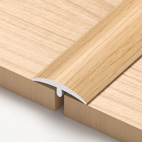 SMCMGECEUZ 100cm T Profil Übergangsprofil Selbstklebend Übergangsleiste Boden, PVC Übergangsleiste Für Holzböden To Tile/Türschwelle/Parkett(Oak,1-3/5in/4 cm) von SMCMGECEUZ