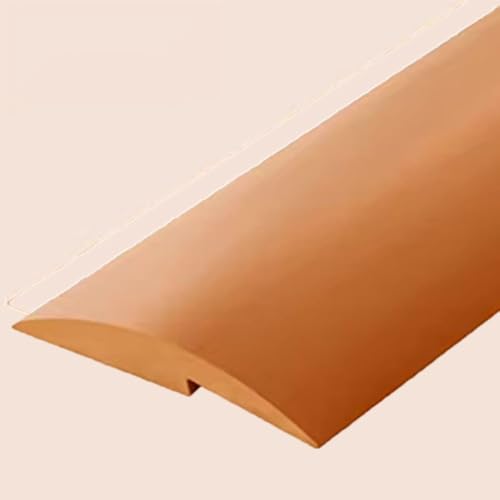 SMCMGECEUZ 1m Übergangsleiste Boden Übergangsleiste Selbstklebend, PVC Türschwellen Leiste Für Türschwelle/Fliesen/Holzböden Höhenunterschied 0.2 Zoll(Brown,1-1/2in/3.5cm) von SMCMGECEUZ