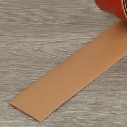 SMCMGECEUZ 1m Übergangsprofil Selbstklebend Übergangsleiste, PVC Übergangsleiste Boden Für Türschwellen Fliesen Parkett Laminatdielen(Brown,3in/7.5cm) von SMCMGECEUZ