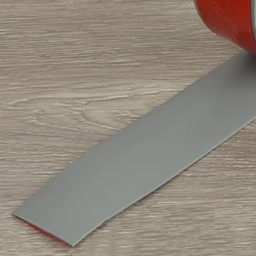 SMCMGECEUZ 1m Übergangsprofil Selbstklebend Übergangsleiste, PVC Übergangsleiste Boden Für Türschwellen Fliesen Parkett Laminatdielen(Gray,1-1/2in/4cm) von SMCMGECEUZ