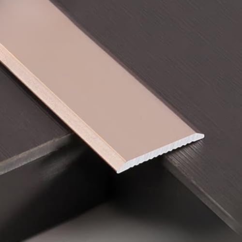 SMCMGECEUZ 90cm Übergangsprofil Alu Bodenübergangsstreifen, Übergangsleiste Selbstklebende Türschwellen Leiste Für Parkett Und Laminat(Frosted purple gold,2-1/2in/70mm) von SMCMGECEUZ