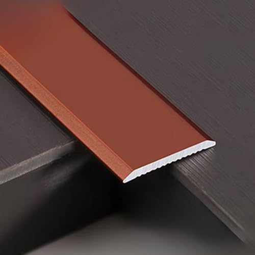 SMCMGECEUZ 90cm Übergangsprofil Alu Bodenübergangsstreifen, Übergangsleiste Selbstklebende Türschwellen Leiste Für Parkett Und Laminat(Frosted red,1-1/5in/30mm) von SMCMGECEUZ