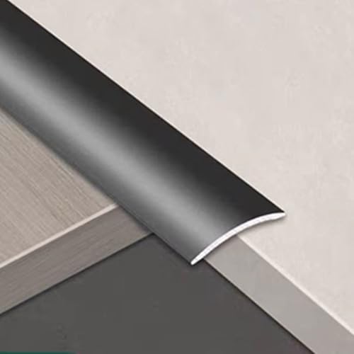 SMCMGECEUZ 90cm Übergangsprofil Metall Übergangsleiste, Übergangsleiste Boden Übergangsschiene Für Parkett Und Laminat Höhenausgleich(Iron Gray,3/4in/20mm) von SMCMGECEUZ