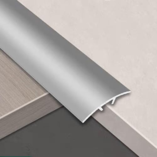 SMCMGECEUZ 90cm Übergangsprofil Metall Übergangsleiste, Übergangsleiste Boden Übergangsschiene Für Parkett Und Laminat Höhenausgleich(Silver White,1-3/5in/40mm) von SMCMGECEUZ