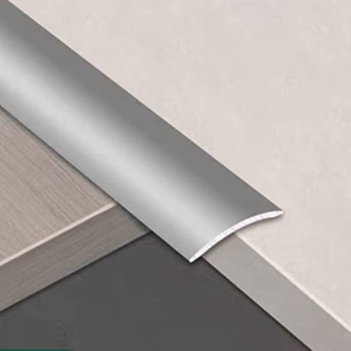 SMCMGECEUZ 90cm Übergangsprofil Metall Übergangsleiste, Übergangsleiste Boden Übergangsschiene Für Parkett Und Laminat Höhenausgleich(Silver White,3/4in/20mm) von SMCMGECEUZ