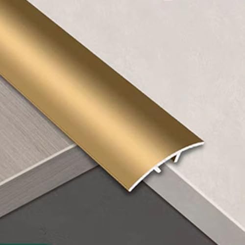 SMCMGECEUZ 90cm Übergangsprofil Metall Übergangsleiste, Übergangsleiste Boden Übergangsschiene Für Parkett Und Laminat Höhenausgleich(Titanium Gold,1-3/5in/40mm) von SMCMGECEUZ