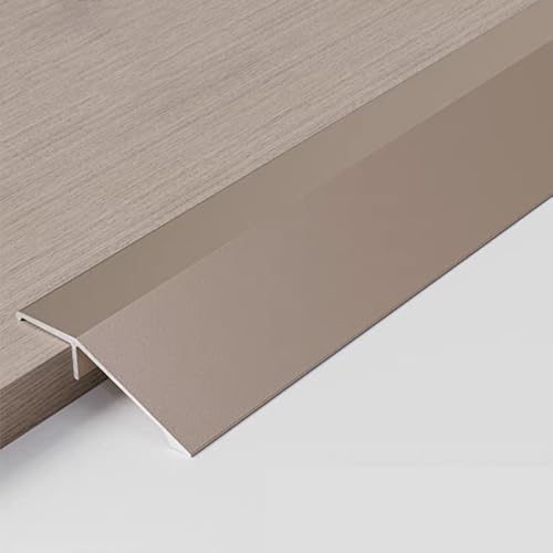 SMCMGECEUZ Übergangsprofil Metall Übergangsleiste, Bodenübergangsstreifen Türschwellen Leiste Für Böden Überbrücken Die Lücke Laminat Fliesen(Frosted rose gold,1-1/2in/35mm) von SMCMGECEUZ