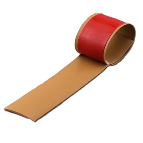 SMCMGECEUZ Übergangsprofil Selbstklebend, weichem PVC Übergangsleiste für Fliesen, Türschwellen Leiste, Boden übergangsstreifen-Braune(Brown,1-1/2in/4cm) von SMCMGECEUZ