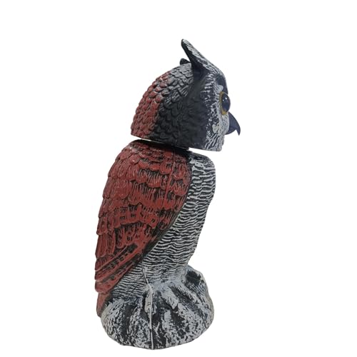 SMD35 Gartenfiguren Eule Gartendeko für Draußen, Gartenstatuen Garten Deko für Zimmer Draußen Balkone Terrassen ertreibt Vögel effizient von SMD35